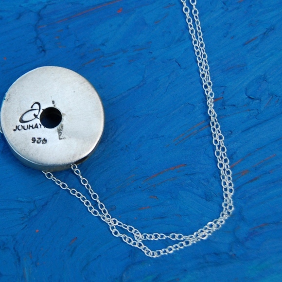 sterling silver pendant with silver chain - Picture 3 of 4